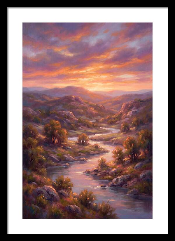 Sunset Over Serene Landscape