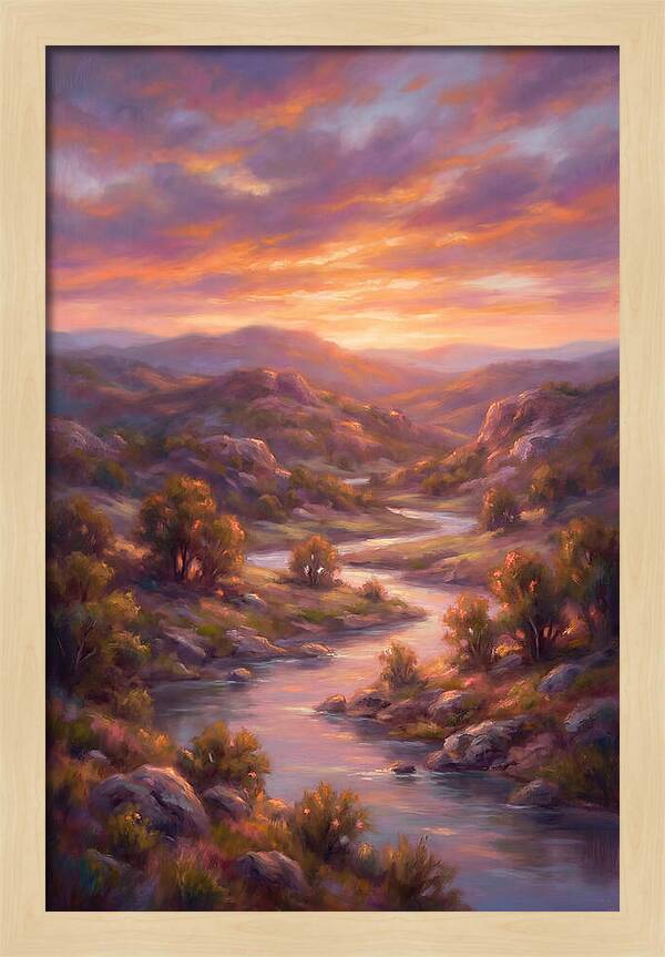 Sunset Over Serene Landscape