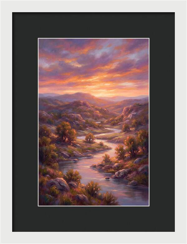 Sunset Over Serene Landscape