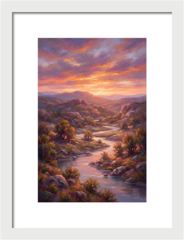 Sunset Over Serene Landscape