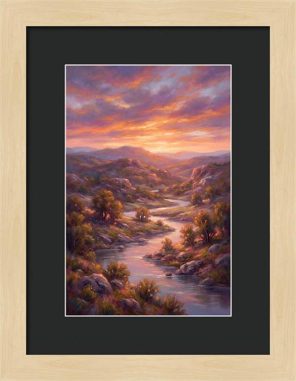 Sunset Over Serene Landscape