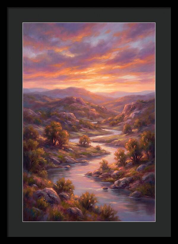 Sunset Over Serene Landscape
