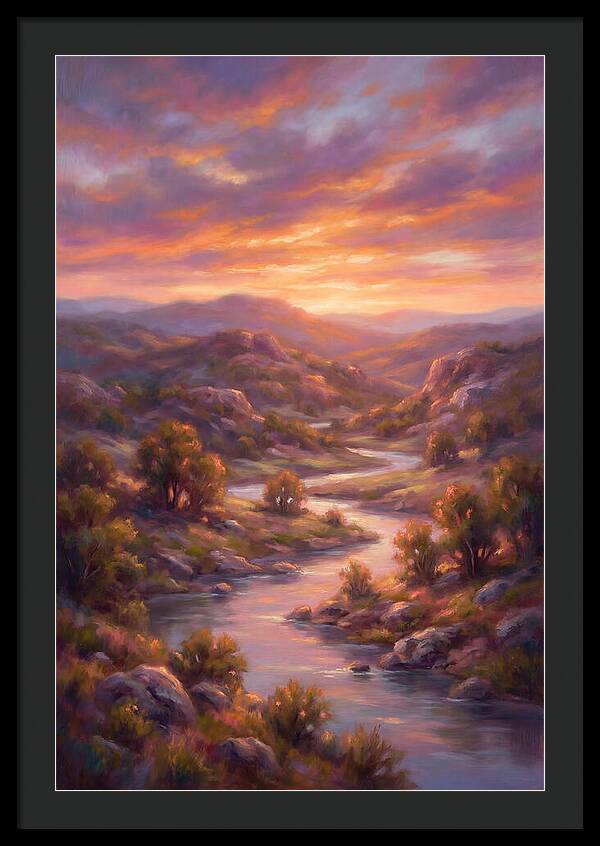 Sunset Over Serene Landscape