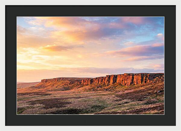 Sunset Over Stanage Edge