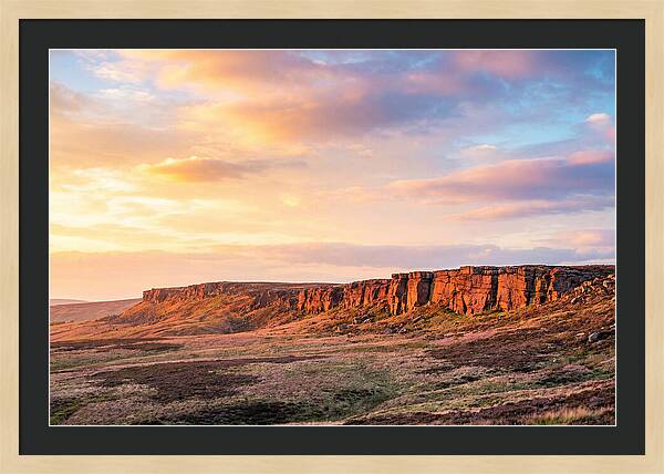 Sunset Over Stanage Edge