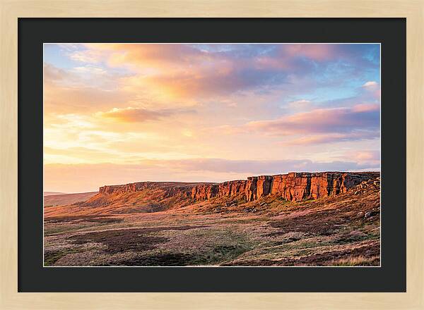 Sunset Over Stanage Edge