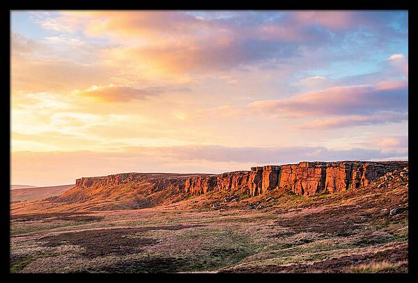 Sunset Over Stanage Edge