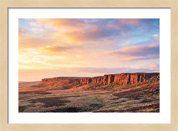 Sunset Over Stanage Edge