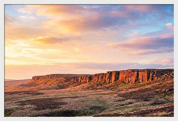 Sunset Over Stanage Edge