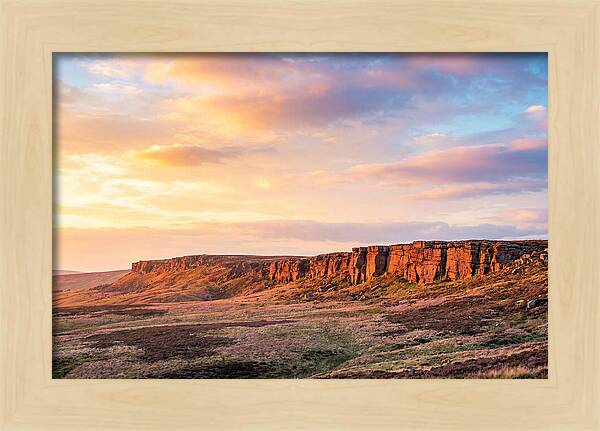 Sunset Over Stanage Edge