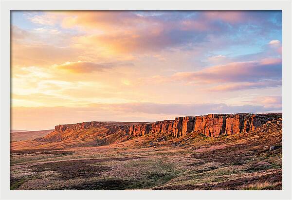 Sunset Over Stanage Edge