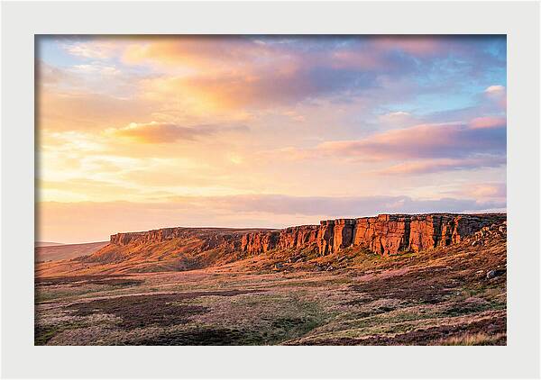 Sunset Over Stanage Edge