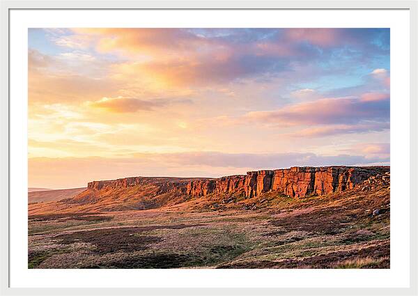 Sunset Over Stanage Edge