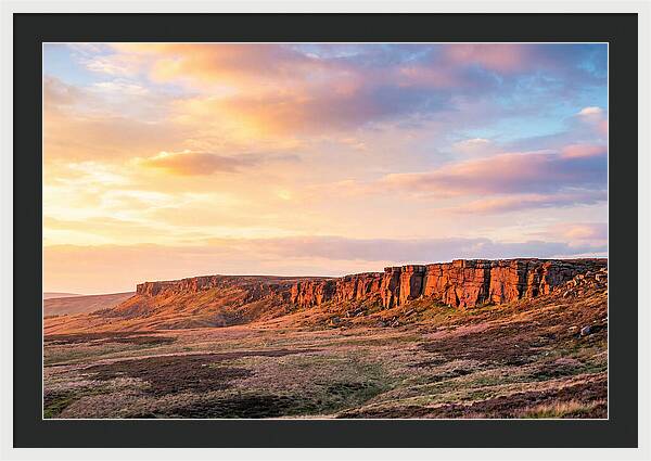 Sunset Over Stanage Edge