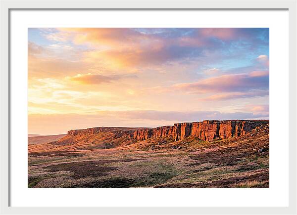 Sunset Over Stanage Edge