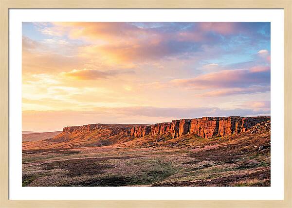 Sunset Over Stanage Edge