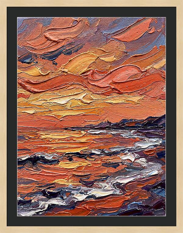 Sunset Over The Ocean