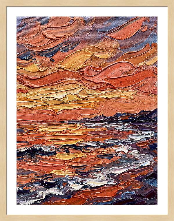 Sunset Over The Ocean