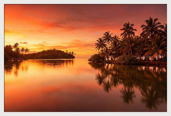 Sunset Over Tranquil Waters