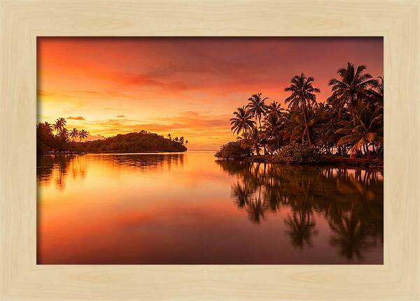 Sunset Over Tranquil Waters