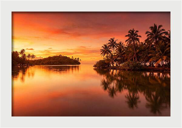 Sunset Over Tranquil Waters