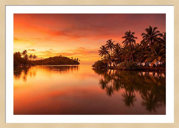 Sunset Over Tranquil Waters