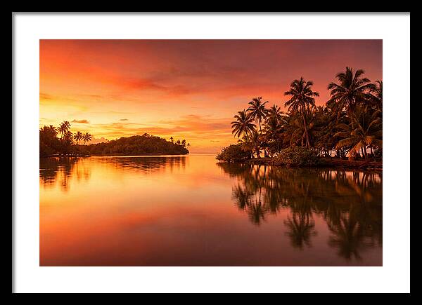 Sunset Over Tranquil Waters