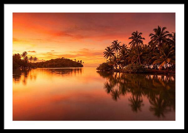 Sunset Over Tranquil Waters