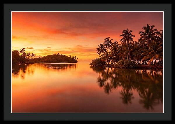 Sunset Over Tranquil Waters