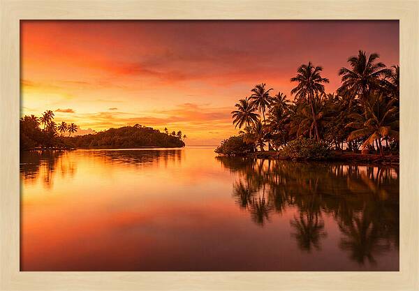 Sunset Over Tranquil Waters