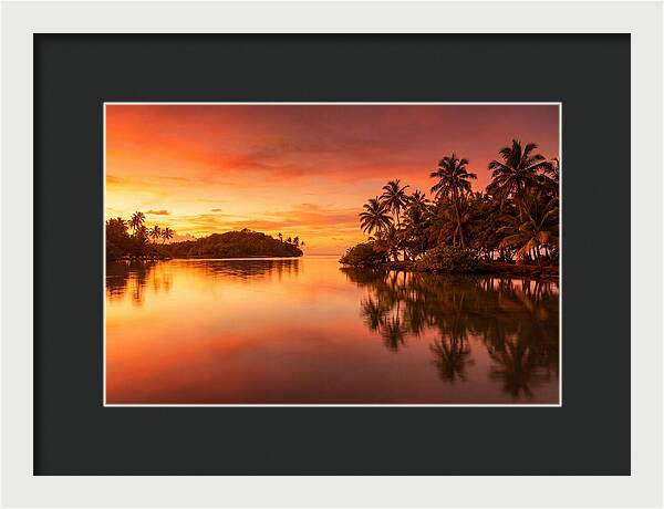 Sunset Over Tranquil Waters