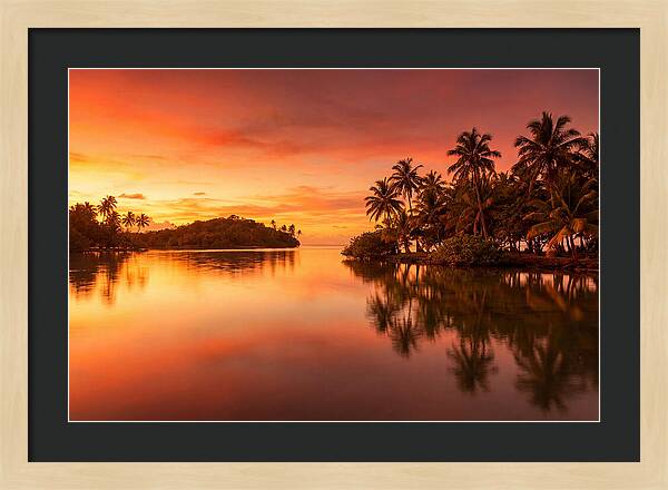 Sunset Over Tranquil Waters