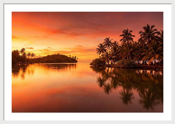 Sunset Over Tranquil Waters
