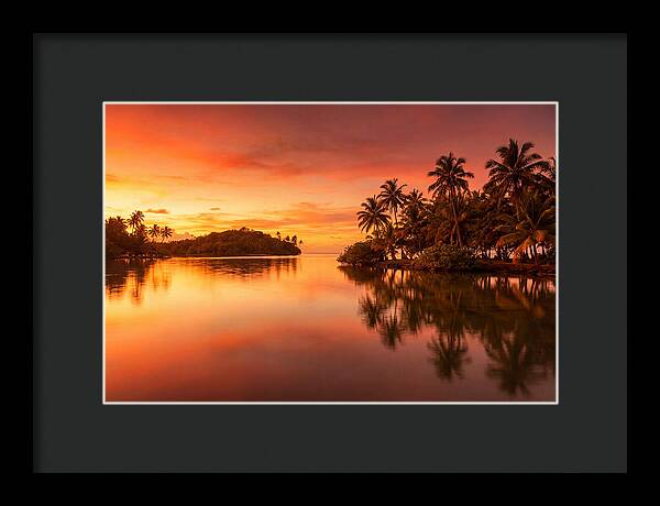 Sunset Over Tranquil Waters