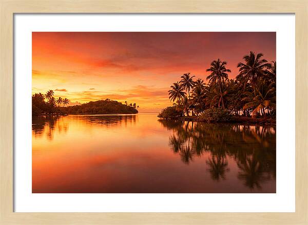Sunset Over Tranquil Waters