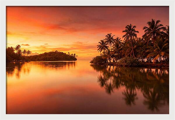 Sunset Over Tranquil Waters