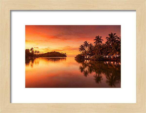 Sunset Over Tranquil Waters
