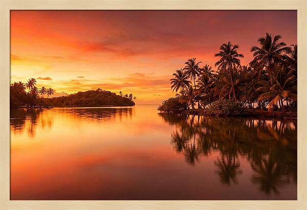Sunset Over Tranquil Waters