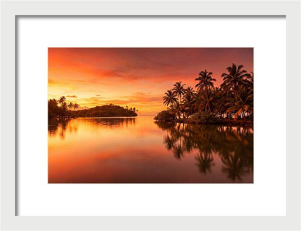 Sunset Over Tranquil Waters
