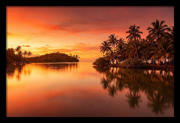 Sunset Over Tranquil Waters
