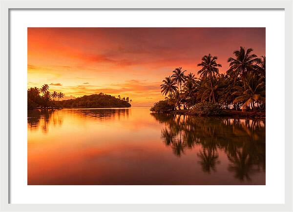 Sunset Over Tranquil Waters