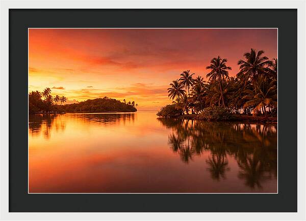 Sunset Over Tranquil Waters