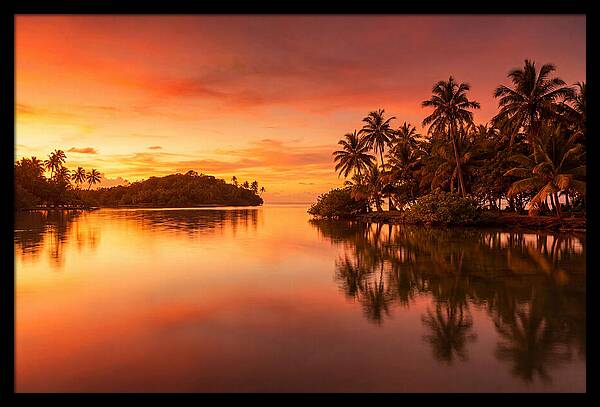 Sunset Over Tranquil Waters