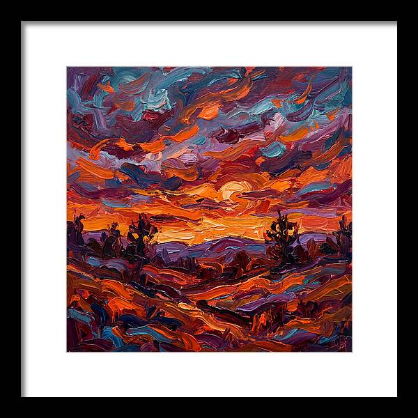 Sunset Over Vibrant Hills