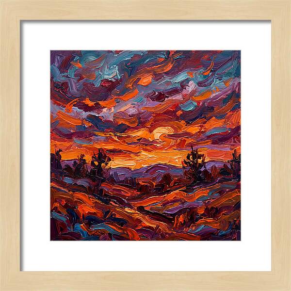 Sunset Over Vibrant Hills