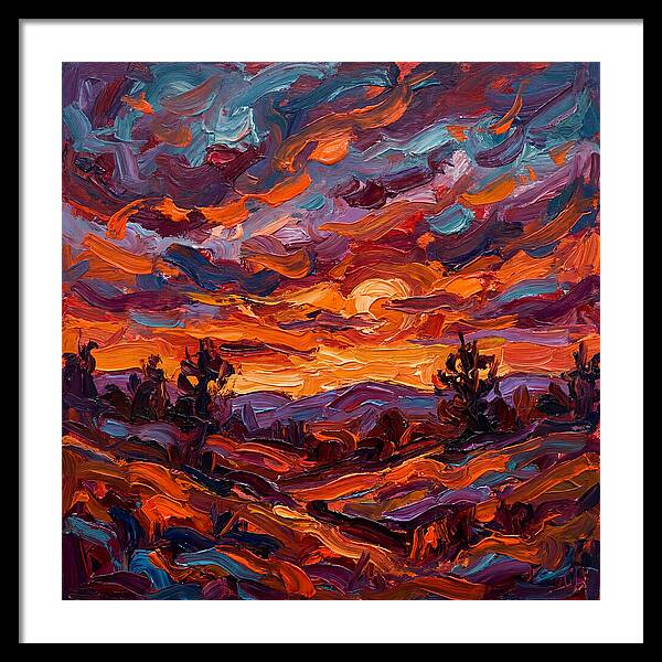 Sunset Over Vibrant Hills