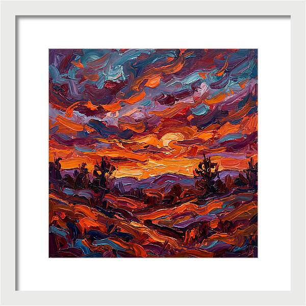 Sunset Over Vibrant Hills