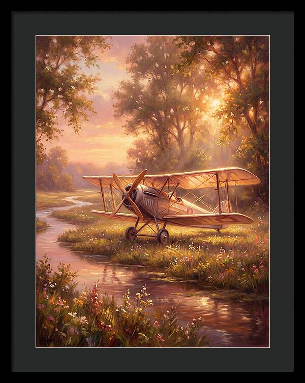 Sunset Over Vintage Aircraft