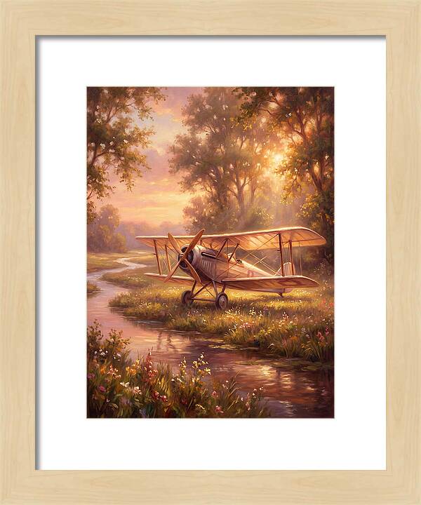 Sunset Over Vintage Aircraft