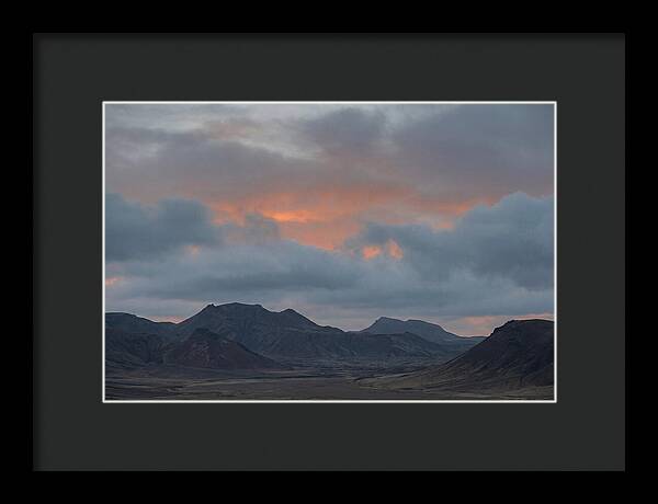 Sunset Over Volcanic Landscape